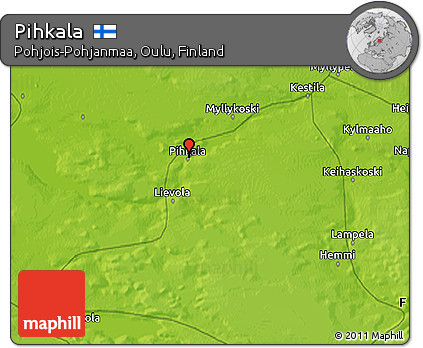 Physical 3D Map of Pihkala