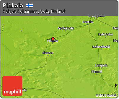 Physical 3D Map of Pihkala