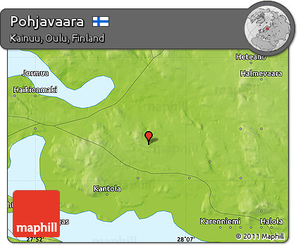 Physical Map of Pohjavaara