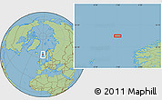 Savanna Style Location Map of the area around 64° 20' 33" N, 2° 37' 30" E