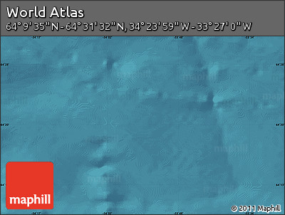 Satellite Map of the Area around 64° 20' 33" N, 33° 55' 29" W