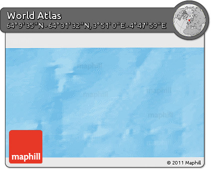 Physical 3D Map of the Area around 64° 20' 33" N, 4° 19' 30" E