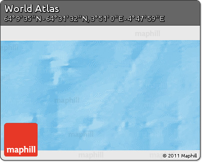 Physical 3D Map of the Area around 64° 20' 33" N, 4° 19' 30" E