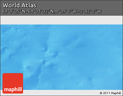 Physical 3D Map of the Area around 64° 20' 33" N, 4° 10' 30" W