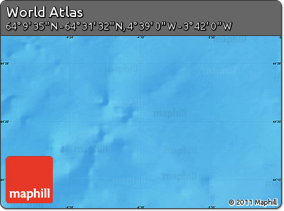Physical Map of the Area around 64° 20' 33" N, 4° 10' 30" W