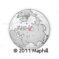 Outline Map of the Area around 64° 20' 33" N, 60° 25' 29" E, rectangular outline