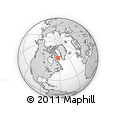 Outline Map of the Area around 64° 20' 33" N, 63° 40' 30" W, rectangular outline