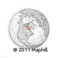 Outline Map of the Area around 64° 20' 33" N, 73° 52' 30" W, rectangular outline