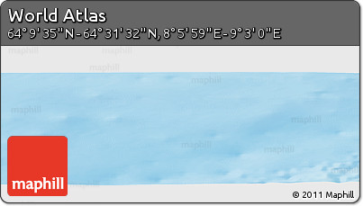 Physical Panoramic Map of the Area around 64° 20' 33" N, 8° 34' 29" E