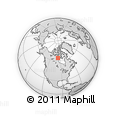 Outline Map of the Area around 64° 20' 33" N, 96° 49' 29" W, rectangular outline