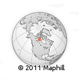 Outline Map of the Area around 64° 40' 8" N, 102° 46' 30" W, rectangular outline