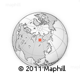 Outline Map of the Area around 64° 40' 8" N, 108° 52' 30" E, rectangular outline