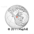 Outline Map of the Area around 64° 40' 8" N, 109° 34' 29" W, rectangular outline