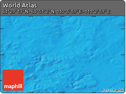 Political Map of the Area around 64° 40' 8" N, 110° 34' 29" E