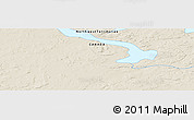 Shaded Relief Panoramic Map of the area around 64° 40' 8" N, 112° 7' 30" W