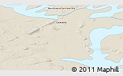Shaded Relief 3D Map of the area around 64° 40' 8" N, 118° 4' 29" W