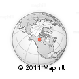Outline Map of the Area around 64° 40' 8" N, 118° 4' 29" W, rectangular outline