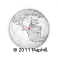 Outline Map of the Area around 64° 40' 8" N, 123° 10' 30" W, rectangular outline