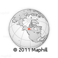 Outline Map of the Area around 64° 40' 8" N, 124° 1' 30" W, rectangular outline