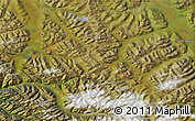 Satellite Map of the area around 64° 40' 8" N, 132° 40' 30" E