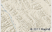 Shaded Relief Map of the area around 64° 40' 8" N, 133° 31' 30" E