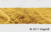 Physical Panoramic Map of the area around 64° 40' 8" N, 134° 22' 30" E
