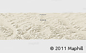 Shaded Relief Panoramic Map of the area around 64° 40' 8" N, 134° 22' 30" E