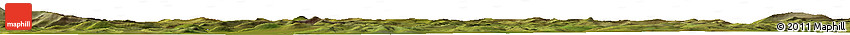 Satellite Horizon Map of the Area around 64° 40' 8" N, 142° 1' 30" E