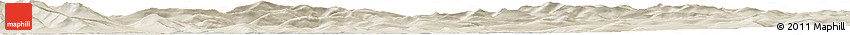 Shaded Relief Horizon Map of the Area around 64° 40' 8" N, 143° 43' 29" E