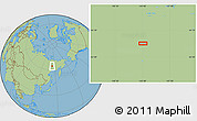 Savanna Style Location Map of the area around 64° 40' 8" N, 143° 43' 29" E