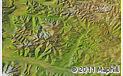 Satellite Map of the area around 64° 40' 8" N, 143° 43' 29" E