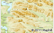 Physical Map of the area around 64° 40' 8" N, 14° 31' 30" E