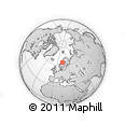 Outline Map of the Area around 64° 40' 8" N, 14° 31' 30" E, rectangular outline