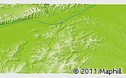 Physical 3D Map of the area around 64° 40' 8" N, 155° 28' 29" W