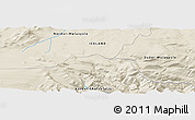 Shaded Relief Panoramic Map of the area around 64° 40' 8" N, 15° 13' 29" W