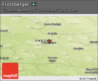Physical Panoramic Map of Frostberget