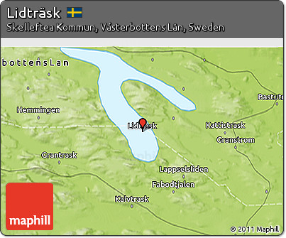 Physical 3D Map of Lidträsk