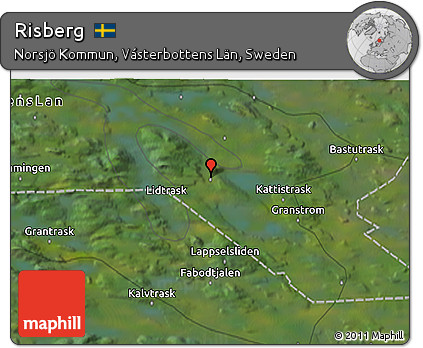 Satellite 3D Map of Risberg
