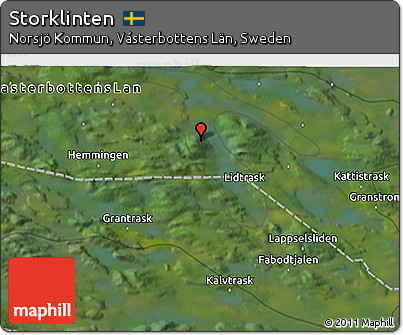 Satellite 3D Map of Storklinten