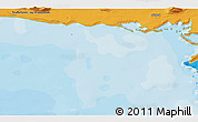 Political 3D Map of the area around 64° 40' 8" N, 22° 52' 30" W