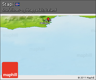 Physical Panoramic Map of Stapi
