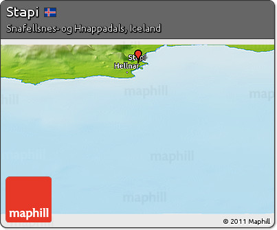 Physical Panoramic Map of Stapi