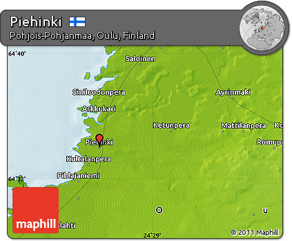 Physical Map of Piehinki
