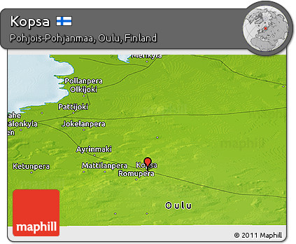 Physical Panoramic Map of Kopsa