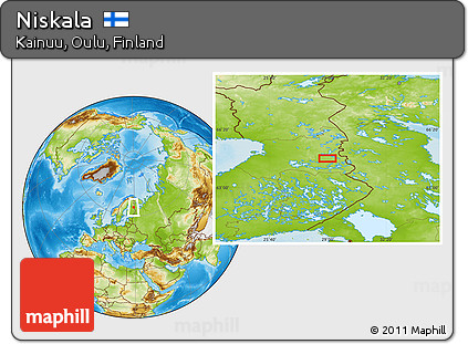 Physical Location Map of Niskala