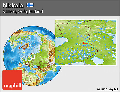 Physical Location Map of Niskala