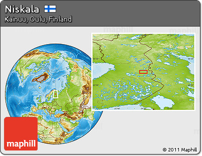 Physical Location Map of Niskala