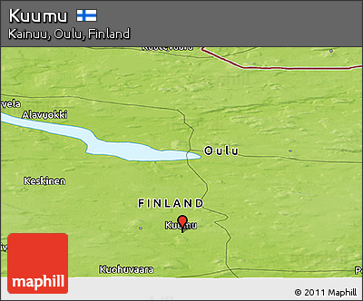 Physical Panoramic Map of Kuumu