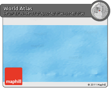Physical 3D Map of the Area around 64°&nbsp;40'&nbsp;8"&nbsp;N,&nbsp;32°&nbsp;13'&nbsp;30"&nbsp;W