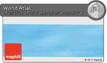 Political Panoramic Map of the Area around 64° 40' 8" N, 33° 4' 30" W